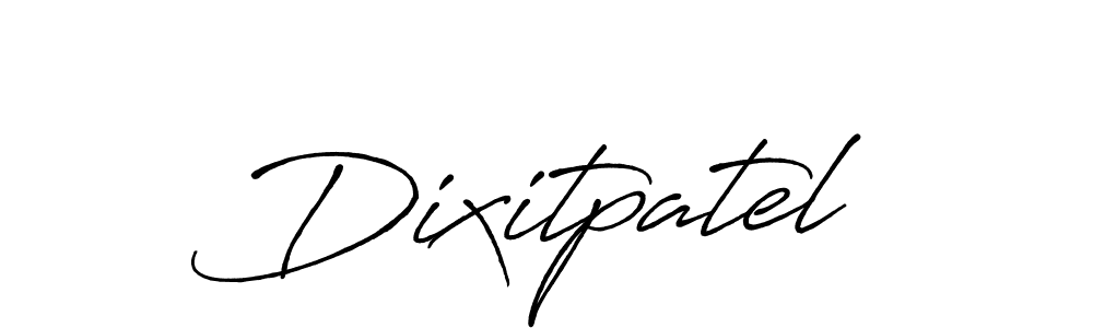 How to make Dixitpatel signature? Antro_Vectra_Bolder is a professional autograph style. Create handwritten signature for Dixitpatel name. Dixitpatel signature style 7 images and pictures png