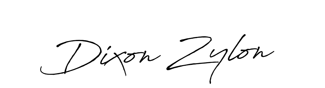 Dixon Zylon stylish signature style. Best Handwritten Sign (Antro_Vectra_Bolder) for my name. Handwritten Signature Collection Ideas for my name Dixon Zylon. Dixon Zylon signature style 7 images and pictures png