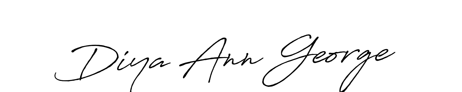 How to Draw Diya Ann George signature style? Antro_Vectra_Bolder is a latest design signature styles for name Diya Ann George. Diya Ann George signature style 7 images and pictures png
