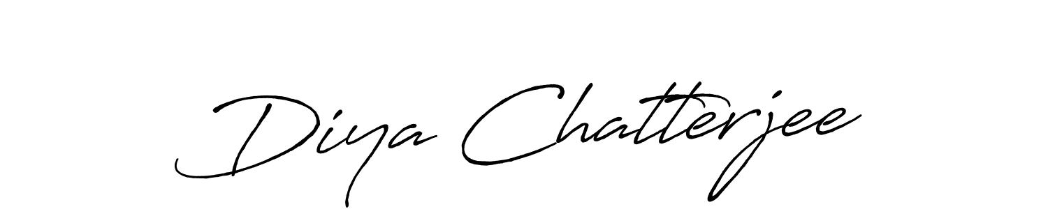 It looks lik you need a new signature style for name Diya Chatterjee. Design unique handwritten (Antro_Vectra_Bolder) signature with our free signature maker in just a few clicks. Diya Chatterjee signature style 7 images and pictures png
