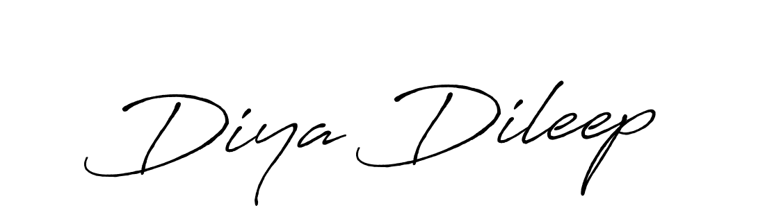 Make a beautiful signature design for name Diya Dileep. Use this online signature maker to create a handwritten signature for free. Diya Dileep signature style 7 images and pictures png