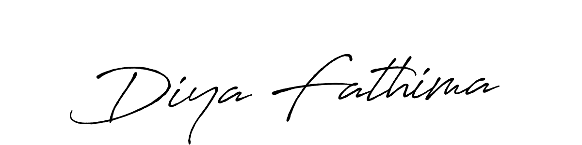 Use a signature maker to create a handwritten signature online. With this signature software, you can design (Antro_Vectra_Bolder) your own signature for name Diya Fathima. Diya Fathima signature style 7 images and pictures png