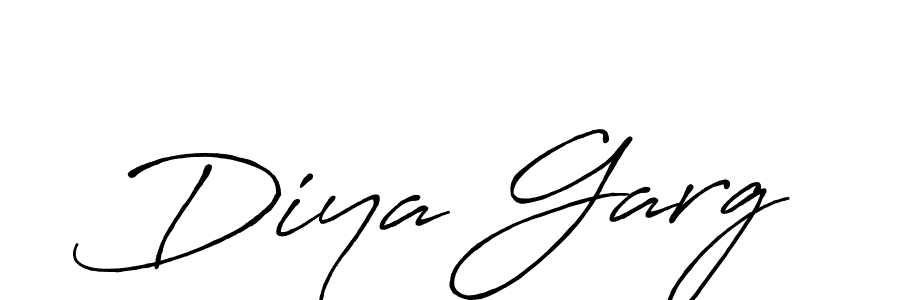 Use a signature maker to create a handwritten signature online. With this signature software, you can design (Antro_Vectra_Bolder) your own signature for name Diya Garg. Diya Garg signature style 7 images and pictures png
