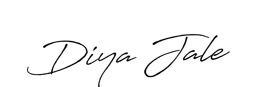 Create a beautiful signature design for name Diya Jale. With this signature (Antro_Vectra_Bolder) fonts, you can make a handwritten signature for free. Diya Jale signature style 7 images and pictures png