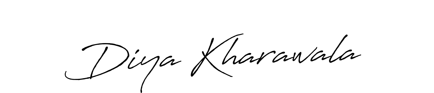 if you are searching for the best signature style for your name Diya Kharawala. so please give up your signature search. here we have designed multiple signature styles  using Antro_Vectra_Bolder. Diya Kharawala signature style 7 images and pictures png