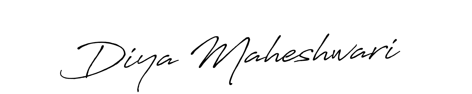 Similarly Antro_Vectra_Bolder is the best handwritten signature design. Signature creator online .You can use it as an online autograph creator for name Diya Maheshwari. Diya Maheshwari signature style 7 images and pictures png