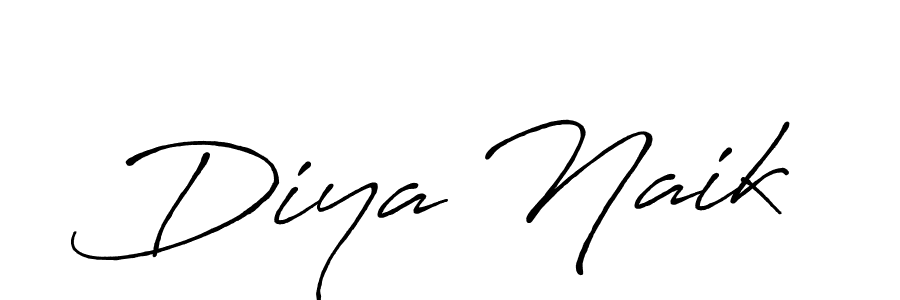 Use a signature maker to create a handwritten signature online. With this signature software, you can design (Antro_Vectra_Bolder) your own signature for name Diya Naik. Diya Naik signature style 7 images and pictures png