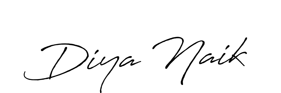 Use a signature maker to create a handwritten signature online. With this signature software, you can design (Antro_Vectra_Bolder) your own signature for name Diya Naik. Diya Naik signature style 7 images and pictures png