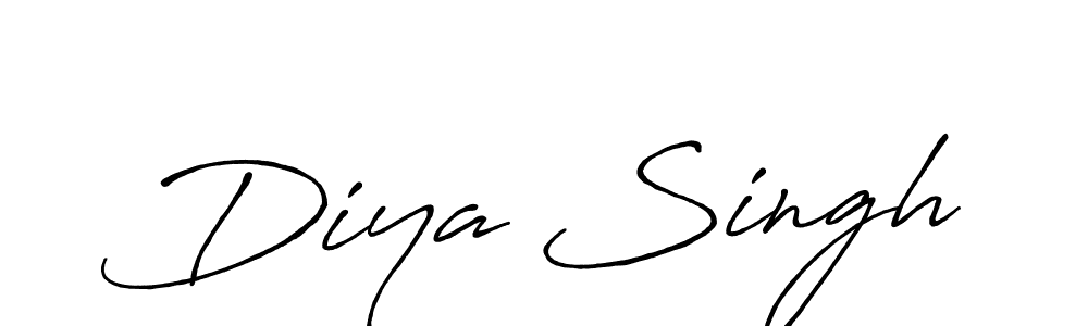 The best way (Antro_Vectra_Bolder) to make a short signature is to pick only two or three words in your name. The name Diya Singh include a total of six letters. For converting this name. Diya Singh signature style 7 images and pictures png