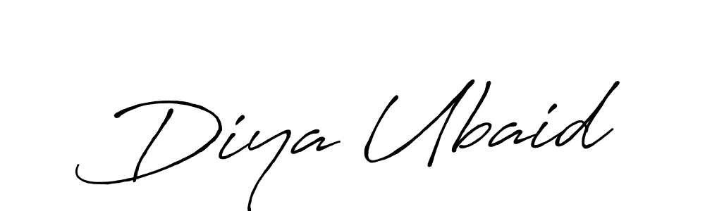 How to make Diya Ubaid signature? Antro_Vectra_Bolder is a professional autograph style. Create handwritten signature for Diya Ubaid name. Diya Ubaid signature style 7 images and pictures png