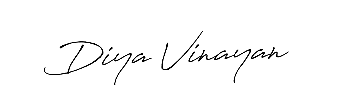 Also You can easily find your signature by using the search form. We will create Diya Vinayan name handwritten signature images for you free of cost using Antro_Vectra_Bolder sign style. Diya Vinayan signature style 7 images and pictures png