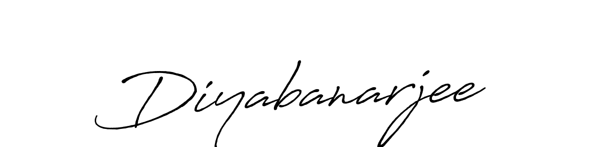 Also we have Diyabanarjee name is the best signature style. Create professional handwritten signature collection using Antro_Vectra_Bolder autograph style. Diyabanarjee signature style 7 images and pictures png