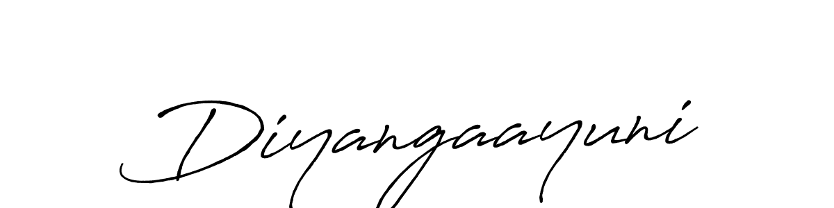 Diyangaayuni stylish signature style. Best Handwritten Sign (Antro_Vectra_Bolder) for my name. Handwritten Signature Collection Ideas for my name Diyangaayuni. Diyangaayuni signature style 7 images and pictures png