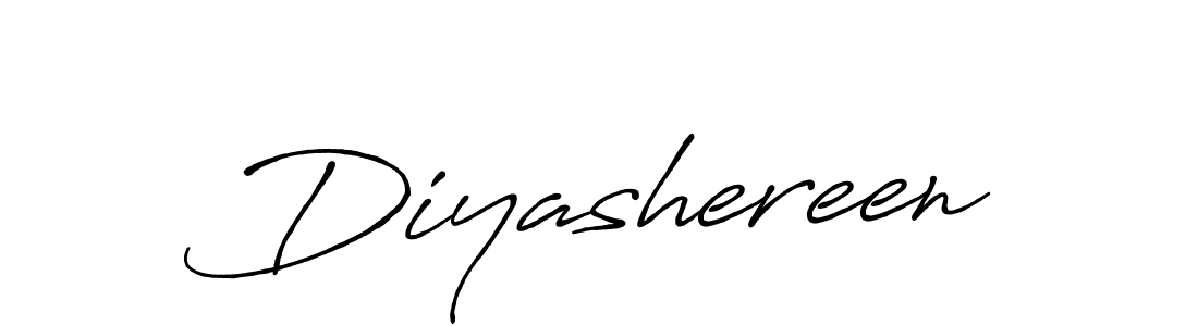 Create a beautiful signature design for name Diyashereen. With this signature (Antro_Vectra_Bolder) fonts, you can make a handwritten signature for free. Diyashereen signature style 7 images and pictures png