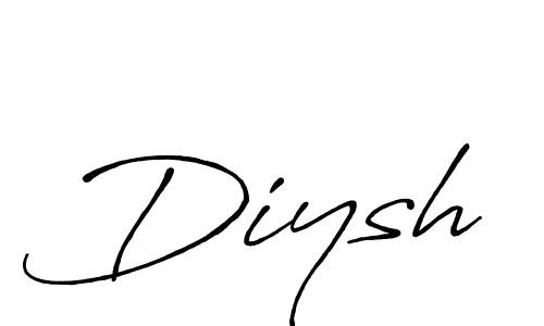 Also we have Diysh name is the best signature style. Create professional handwritten signature collection using Antro_Vectra_Bolder autograph style. Diysh signature style 7 images and pictures png