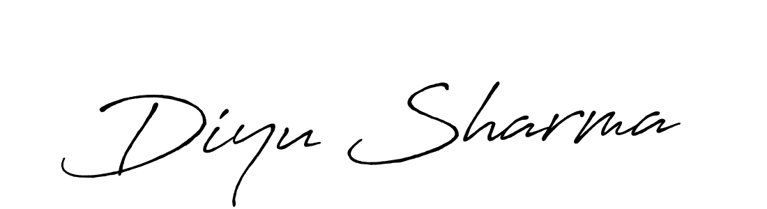 Once you've used our free online signature maker to create your best signature Antro_Vectra_Bolder style, it's time to enjoy all of the benefits that Diyu Sharma name signing documents. Diyu Sharma signature style 7 images and pictures png