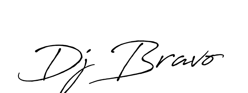 How to make Dj Bravo name signature. Use Antro_Vectra_Bolder style for creating short signs online. This is the latest handwritten sign. Dj Bravo signature style 7 images and pictures png