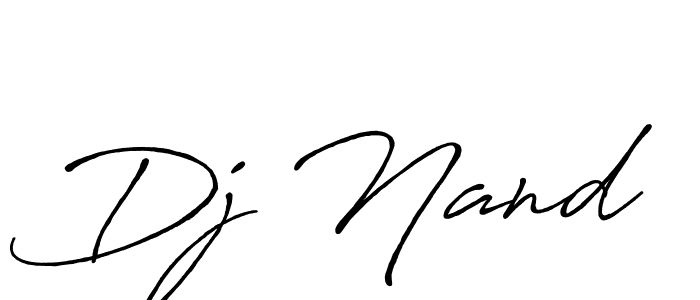 Also You can easily find your signature by using the search form. We will create Dj Nand name handwritten signature images for you free of cost using Antro_Vectra_Bolder sign style. Dj Nand signature style 7 images and pictures png