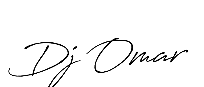 Design your own signature with our free online signature maker. With this signature software, you can create a handwritten (Antro_Vectra_Bolder) signature for name Dj Omar. Dj Omar signature style 7 images and pictures png