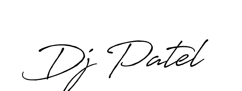 How to Draw Dj Patel signature style? Antro_Vectra_Bolder is a latest design signature styles for name Dj Patel. Dj Patel signature style 7 images and pictures png