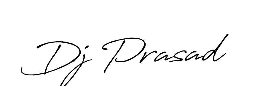 Create a beautiful signature design for name Dj Prasad. With this signature (Antro_Vectra_Bolder) fonts, you can make a handwritten signature for free. Dj Prasad signature style 7 images and pictures png