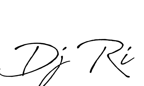 Design your own signature with our free online signature maker. With this signature software, you can create a handwritten (Antro_Vectra_Bolder) signature for name Dj Ri. Dj Ri signature style 7 images and pictures png
