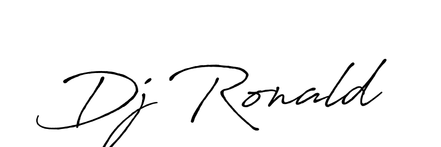 It looks lik you need a new signature style for name Dj Ronald. Design unique handwritten (Antro_Vectra_Bolder) signature with our free signature maker in just a few clicks. Dj Ronald signature style 7 images and pictures png