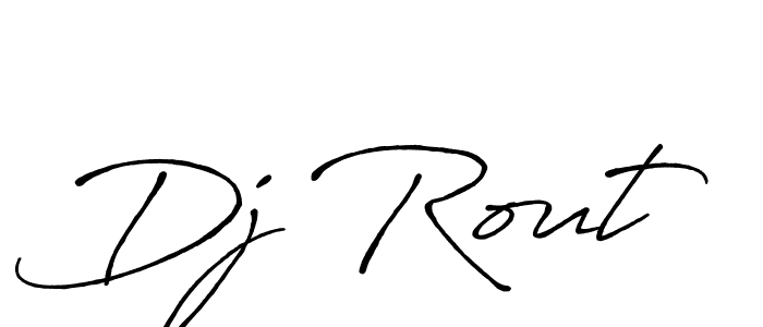 Also You can easily find your signature by using the search form. We will create Dj Rout name handwritten signature images for you free of cost using Antro_Vectra_Bolder sign style. Dj Rout signature style 7 images and pictures png