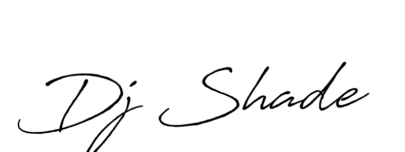 How to make Dj Shade name signature. Use Antro_Vectra_Bolder style for creating short signs online. This is the latest handwritten sign. Dj Shade signature style 7 images and pictures png