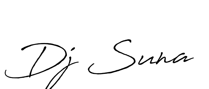 Similarly Antro_Vectra_Bolder is the best handwritten signature design. Signature creator online .You can use it as an online autograph creator for name Dj Suna. Dj Suna signature style 7 images and pictures png