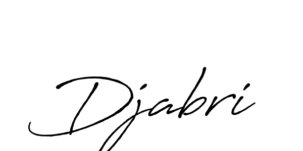 Design your own signature with our free online signature maker. With this signature software, you can create a handwritten (Antro_Vectra_Bolder) signature for name Djabri. Djabri signature style 7 images and pictures png