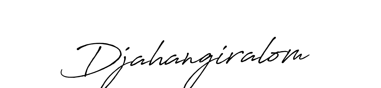 Design your own signature with our free online signature maker. With this signature software, you can create a handwritten (Antro_Vectra_Bolder) signature for name Djahangiralom. Djahangiralom signature style 7 images and pictures png