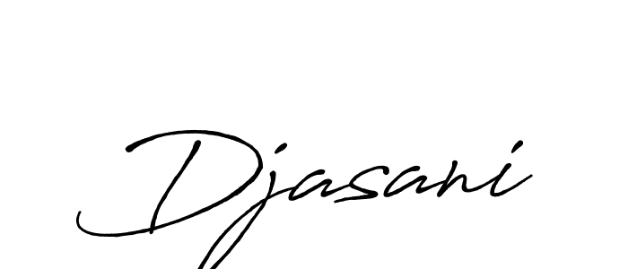 How to make Djasani signature? Antro_Vectra_Bolder is a professional autograph style. Create handwritten signature for Djasani name. Djasani signature style 7 images and pictures png