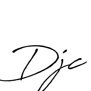 Djc stylish signature style. Best Handwritten Sign (Antro_Vectra_Bolder) for my name. Handwritten Signature Collection Ideas for my name Djc. Djc signature style 7 images and pictures png