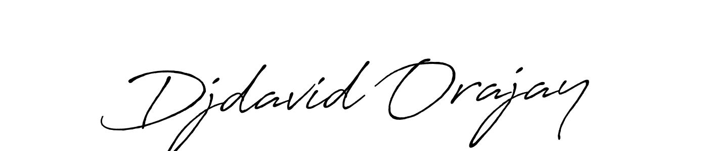 Make a beautiful signature design for name Djdavid Orajay. With this signature (Antro_Vectra_Bolder) style, you can create a handwritten signature for free. Djdavid Orajay signature style 7 images and pictures png