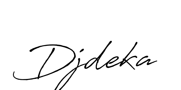 Djdeka stylish signature style. Best Handwritten Sign (Antro_Vectra_Bolder) for my name. Handwritten Signature Collection Ideas for my name Djdeka. Djdeka signature style 7 images and pictures png