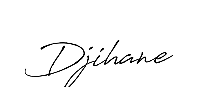 Djihane stylish signature style. Best Handwritten Sign (Antro_Vectra_Bolder) for my name. Handwritten Signature Collection Ideas for my name Djihane. Djihane signature style 7 images and pictures png