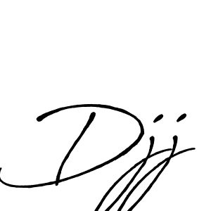 Make a beautiful signature design for name Djj. With this signature (Antro_Vectra_Bolder) style, you can create a handwritten signature for free. Djj signature style 7 images and pictures png