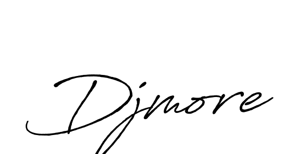How to make Djmore name signature. Use Antro_Vectra_Bolder style for creating short signs online. This is the latest handwritten sign. Djmore signature style 7 images and pictures png