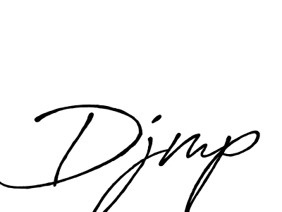 Create a beautiful signature design for name Djmp. With this signature (Antro_Vectra_Bolder) fonts, you can make a handwritten signature for free. Djmp signature style 7 images and pictures png