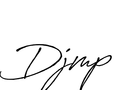 Create a beautiful signature design for name Djmp. With this signature (Antro_Vectra_Bolder) fonts, you can make a handwritten signature for free. Djmp signature style 7 images and pictures png