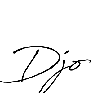 Djo stylish signature style. Best Handwritten Sign (Antro_Vectra_Bolder) for my name. Handwritten Signature Collection Ideas for my name Djo. Djo signature style 7 images and pictures png