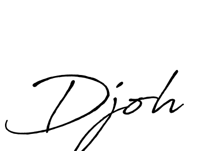 How to make Djoh name signature. Use Antro_Vectra_Bolder style for creating short signs online. This is the latest handwritten sign. Djoh signature style 7 images and pictures png