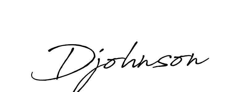 Make a beautiful signature design for name Djohnson. With this signature (Antro_Vectra_Bolder) style, you can create a handwritten signature for free. Djohnson signature style 7 images and pictures png