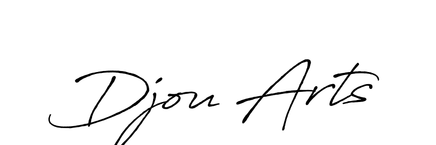 Djou Arts stylish signature style. Best Handwritten Sign (Antro_Vectra_Bolder) for my name. Handwritten Signature Collection Ideas for my name Djou Arts. Djou Arts signature style 7 images and pictures png