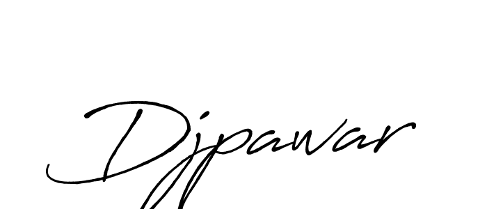 Make a beautiful signature design for name Djpawar. With this signature (Antro_Vectra_Bolder) style, you can create a handwritten signature for free. Djpawar signature style 7 images and pictures png