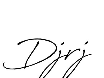 Djrj stylish signature style. Best Handwritten Sign (Antro_Vectra_Bolder) for my name. Handwritten Signature Collection Ideas for my name Djrj. Djrj signature style 7 images and pictures png