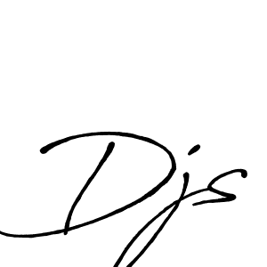 Djs stylish signature style. Best Handwritten Sign (Antro_Vectra_Bolder) for my name. Handwritten Signature Collection Ideas for my name Djs. Djs signature style 7 images and pictures png