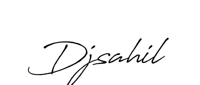 Create a beautiful signature design for name Djsahil. With this signature (Antro_Vectra_Bolder) fonts, you can make a handwritten signature for free. Djsahil signature style 7 images and pictures png