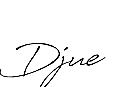 How to make Djue signature? Antro_Vectra_Bolder is a professional autograph style. Create handwritten signature for Djue name. Djue signature style 7 images and pictures png